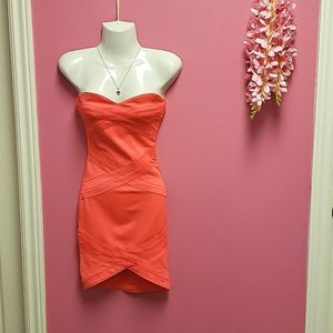 NWT 💟 H&M Florescent Pink Bodyfitting Dress